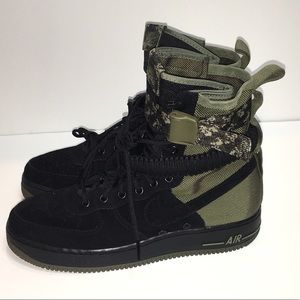 Nike Air Force 1 | Shoes | Nike Sf Air Force High Camo Black Military Style  | Poshmark